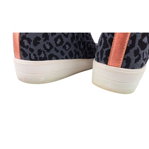 Ryka Vera Slip-On Leopard Print Ankle Sneakers Women Size 9.5 Black Knit Leather - Picture 11 of 12